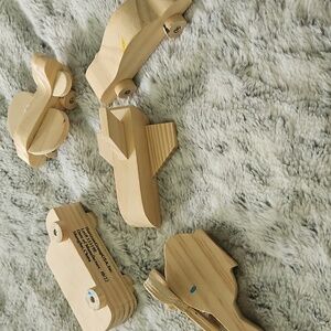Wooden Toy Vehicle Set